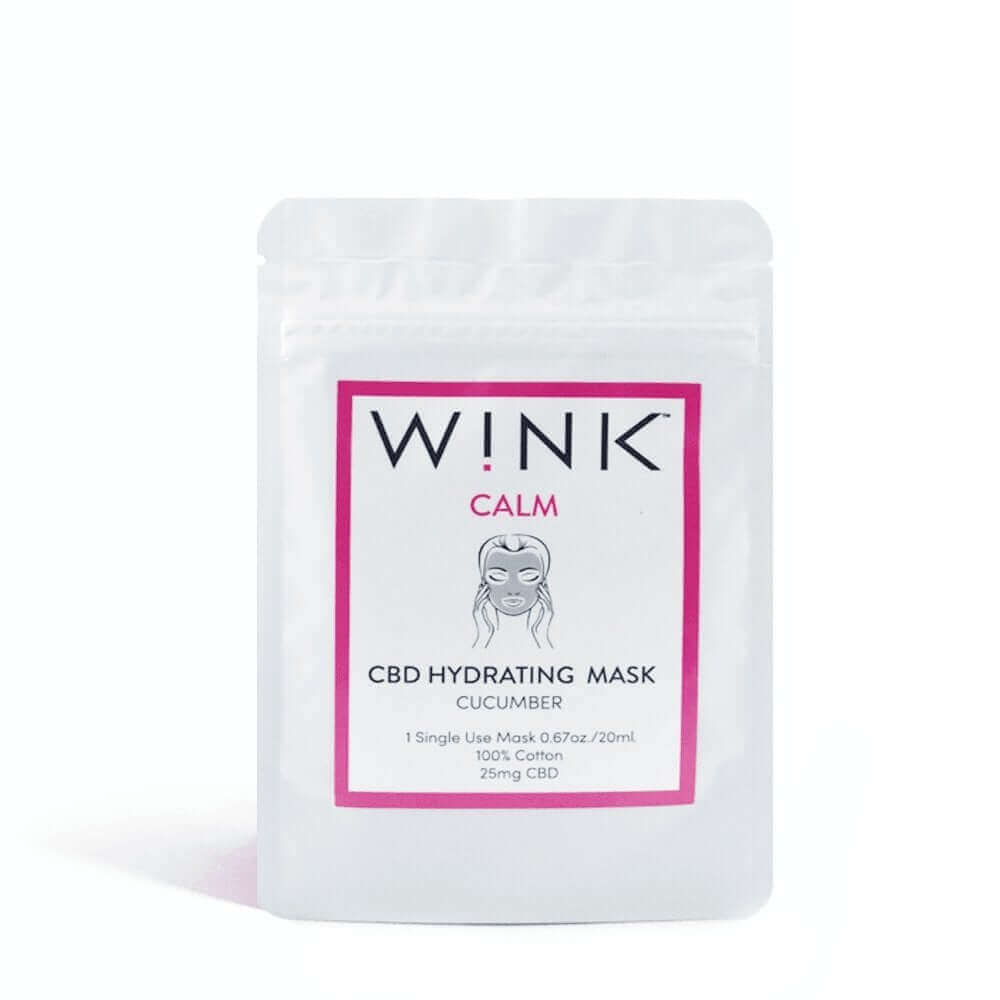 Hemp Infused FACE Mask.  Cucumber Cooling. Hydrating. WINKWELLNESS.COM