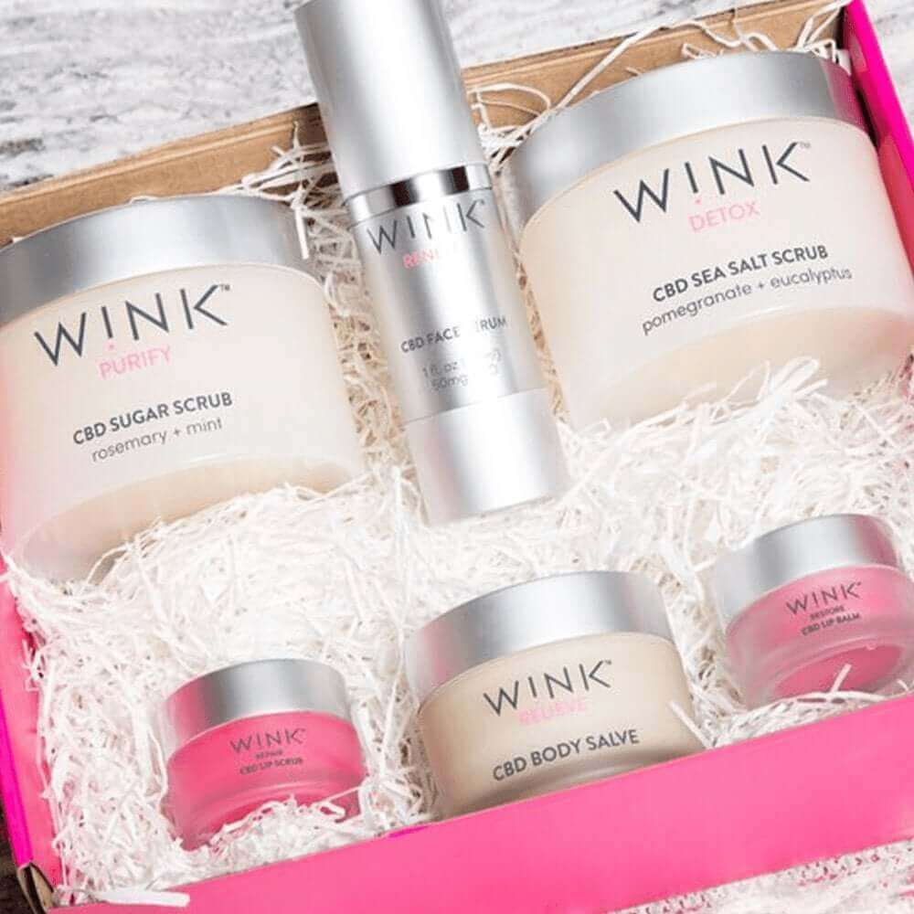 Hemp Infused SPA Essentials Kit Pure hydration. Anti-aging skin care gifts. winkwellness.com